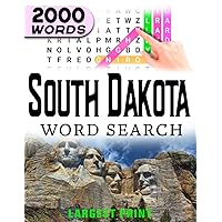 South Dakota State Word Search Book: Word Find Book For Adults, Seniors And Teens | Large Print Gift | Brain Training Book: Discover the Wonders of ... 2000 Hidden Words Across 100 Exciting Puzzles
