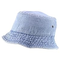 Trendy Apparel Shop Kid Size Outdoor 100% Cotton Stonewashed Bucket Hat - 52cm