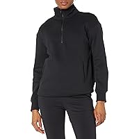 Amazon Aware Women's Relaxed-Fit Half Zip Tunic Sweatshirt (Available in Plus Size)