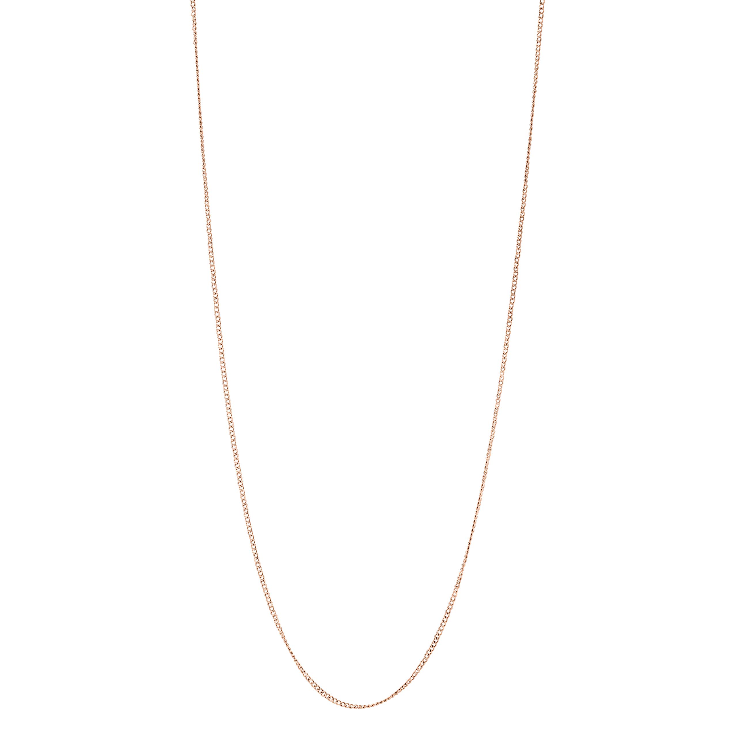 Fossil Women's Rose Gold-Tone Stainless Steel Pendant Chain Necklace