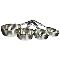 Amco Advanced Performance Measuring Cups Baking Supplies, Multisizes, Silver