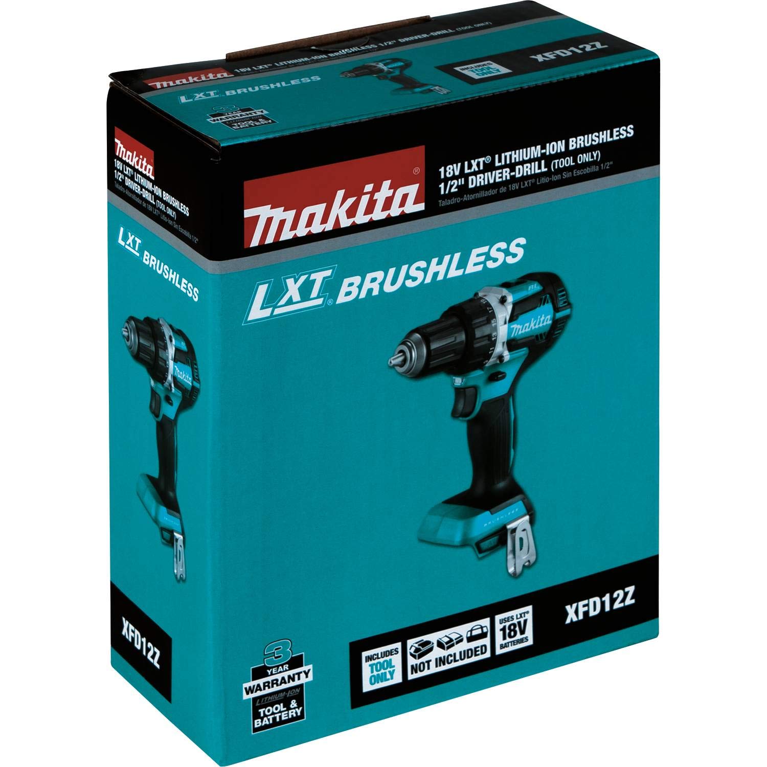 Makita XFD12Z 18V LXT Lithium-Ion Brushless Cordless 1/2