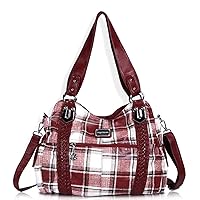 Angel Barcelo Roomy Fashion Hobo Womens Handbags Ladies Purse Satchel Shoulder Bags Tote Washed Leather Bag