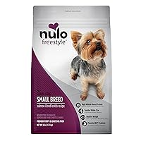 Nulo Freestyle Small Breed Dog Food, Premium Adult and Puppy Grain-Free Dry Smaller Sized Kibble Food, with BC30 Probiotic for Healthy Digestion Support, 6 Pound (Pack of 1)