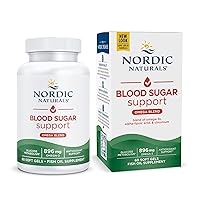 Nordic Naturals Omega Blood Sugar, Lemon - 60 Soft Gels - 896 mg Omega-3 + Alpha-Lipoic Acid & Chromium - Metabolism - Non-GMO - 30 Servings