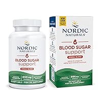 Omega Blood Sugar, Lemon - 60 Soft Gels - 896 mg Omega-3 + Alpha-Lipoic Acid & Chromium - Metabolism - Non-GMO - 30 Servings