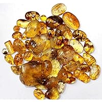 2000Ct Genuine Insect Inclusion Yellow BURMITE Amber Mix CABOCHON Gemstone LOT
