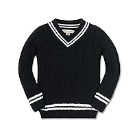 Hope & Henry Boys' Long Sleeve V-Neck Cricket Sweater