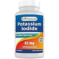 Best Naturals Potassium Iodide 65 mg - Dietary Supplement, 60 Tablets (60 Count (Pack of 1)) (1)