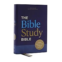 NKJV, The Bible Study Bible, Hardcover, Comfort Print: A Study Guide for Every Chapter of the Bible