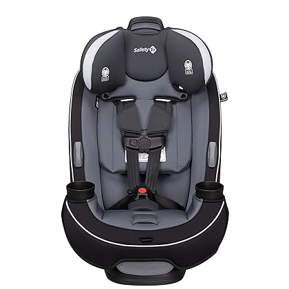 Safety 1st Grow and Go All-in-One Convertible Car Seat,Rear-facing 5-40 pounds, Forward-facing 22-65 pounds, and Belt-positioning booster 40-100 pounds, Carbon Ink