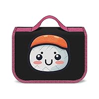 Sushi Hanging Toiletry Bag for Women Travel Makeup Bag Organizer Waterproof Cosmetic Bag