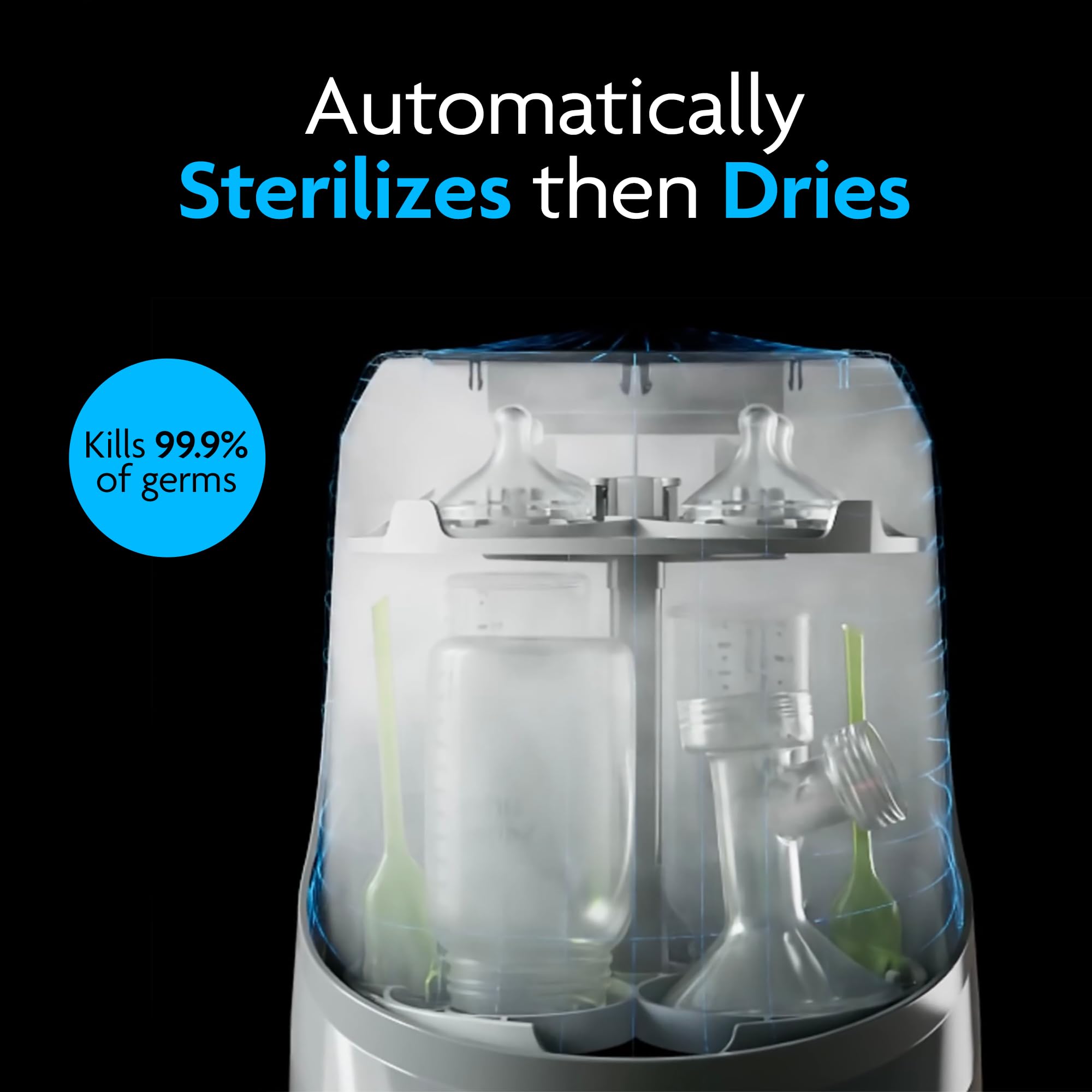 Baby Brezza Bottle Washer Pro - Baby Bottle Washer, Sterilizer + Dryer - All in One Bottle Cleaner Machine Replaces Tedious Bottle Brushes and Hand Washing