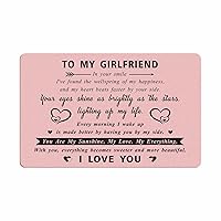 TANWIH Gifts for Girlfriend - I Love You Girlfriend Card Gifts - Birthday Valentines Day Gifts for Her Girlfriend - Anniversary Christmas Romantic Present Gift Ideas for Her Women Girlfriend