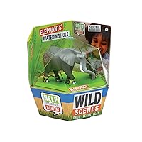 Wild Scenes Elephants' Watering Hole - Grow & Play Kit Environmentally Friendly Wildlife Conservation Toy - Animal Playset for Kids Ages 4 and Up