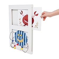 Articulate Gallery Double Children's Art Frame, Fits Two 9 x 12’’ artwork, an award-winning slot sided picture frame for the instant display of 2D and 3D children’s artwork