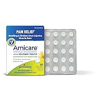 Boiron Arnicare Tablets for Pain Relief from Muscle Pain, Joint Soreness, Swelling from Injury or Bruises - 60 Count & Gel Topical Pain Relief Gel, 1.5 Ounce