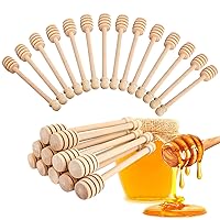 27 PCS Honey Dipper, 6 Inch Mini Wooden Honeycomb Sticks, Small Honey Stirrer Stick, Honey Sticks for Honey Jar Dispense Drizzle Honey and Wedding Party Favors Gift