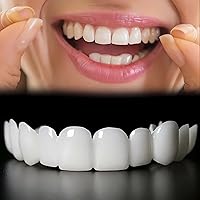 2Pairs Fake Teeth, Clip on Teeth,Adjustable False Teeth for Men and Women,Cosmetic Teeth Cover Nature and Comfortable