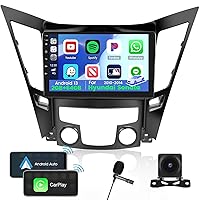 2+64G Android 13 Stereo for Hyundai Sonata Radio 2010-2015, 9 Inch Touch Screen Wireless Carplay Android Auto Car Stereo with GPS WiFi FM RDS SWC USB Backup Camera