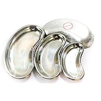 3 pcs New German Stainless Steel Kidney Tray Dishes EMESIS BASIN HOLLOWARE Small Medium Large CYNAMED