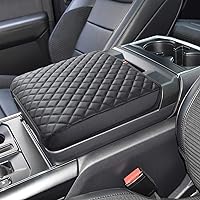 PIMCAR Ford F150 Center Console Cover, 2021-2024 Ford F150, 2022-2024 F150 Lightning Work Surface Console Armrest Cushion Leather Protector Interior Accessories (Only fit for Work Surface Console)