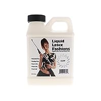 Clear 8 Oz - Liquid Latex Body Paint, Ammonia Free No Odor, Easy On and Off, Cosplay Makeup, Creates Professional Monster, Zombie Arts