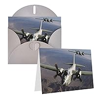 BTCOWZRV Blank Greeting Cards With Envelope Thinking Of You Cards Us Army Plane Thank You Card Note Cards Pearl Paper Blank Card Party Invitations Card Greeting Note Cards For Coworker Gratitude