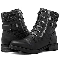 Women's Ankle Booties Fashion Combat Boots