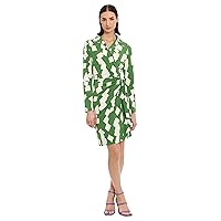 Donna Morgan Women's Long Sleeve Wrap Dress Workwear Career Desk to Dinner Event Party Guest of