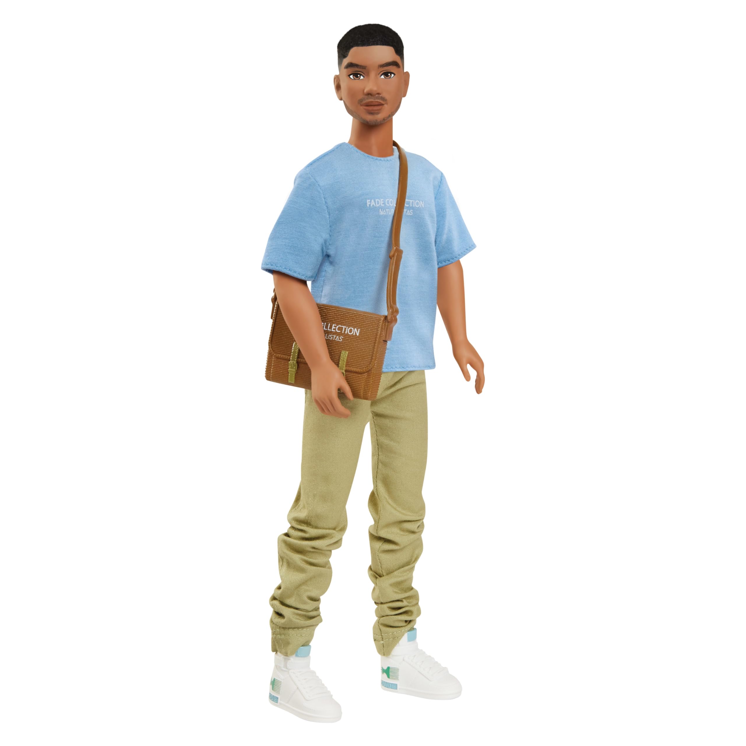 Naturalistas Fade Collection Greg 12-inch, Cultural Action Figure and Fashion Doll and Accessories, Medium Brown Skin Tone, Designed and Developed by Purpose Toys