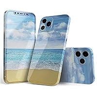 Full Body Skin Decal Wrap Kit Compatible with iPhone 14 Pro Max - Calm Blue Sky and Sea Shore