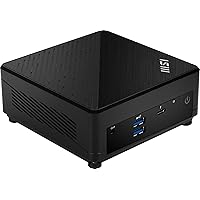 MSI Cubi 5 Barebones Mini PC: Intel Core i5-1235U, WiFi 6E, BT 5.2, Thunderbolt Type-C, Dual Display, Energy Efficient, Black: 12M-093BUS