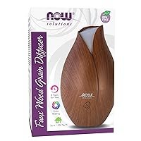 Essential Oils, Ultrasonic Faux Wood Aromatherapy Oil Diffuser, Contemporary Design, Extremely Quiet Heat Free, Color Changing LED Diffuser
