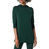 Amazon Essentials Women's Jersey Long-Sleeve Mock Neck Swing Tunic (Previously Daily Ritual)