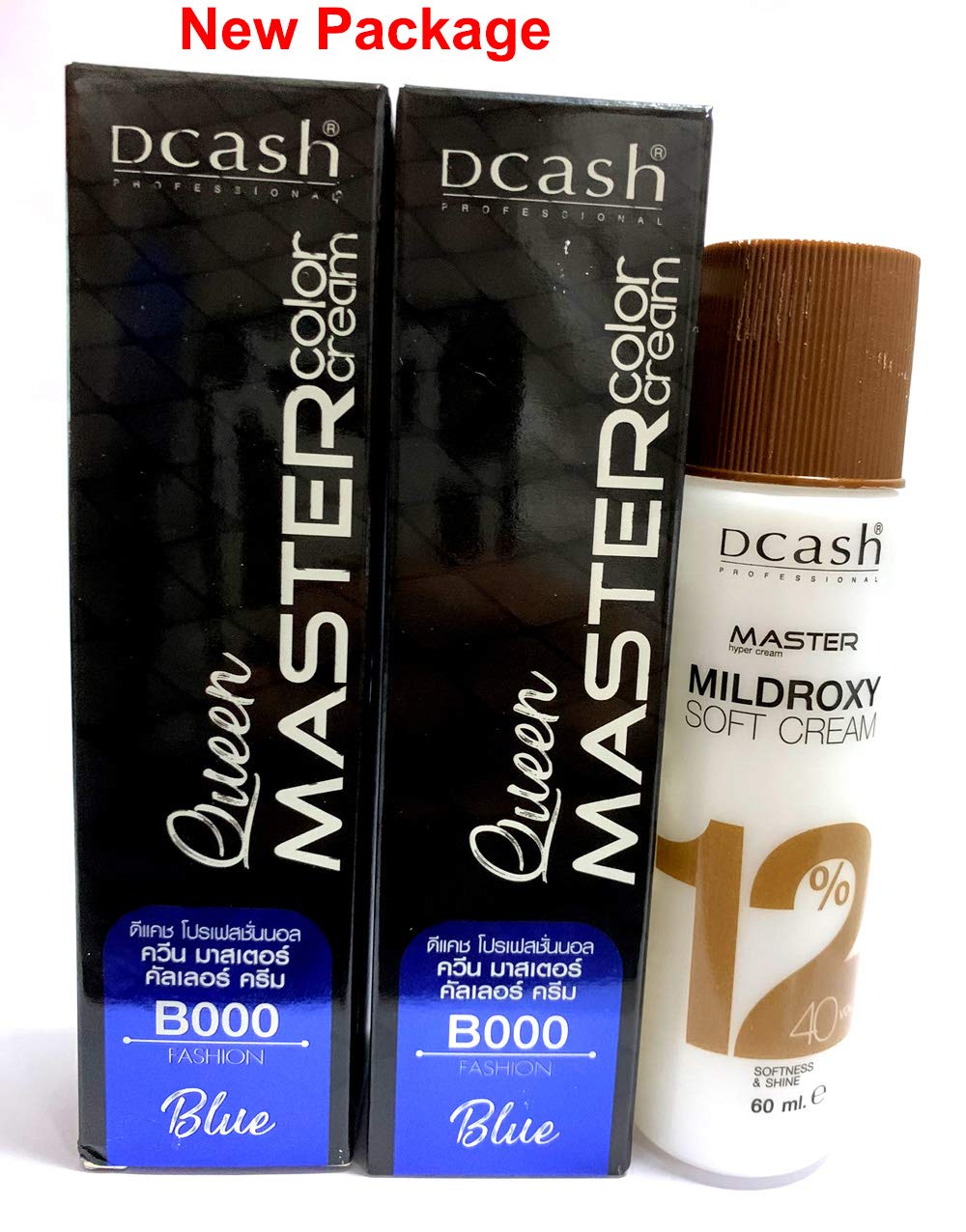 Dcash Permanent Hair Dye Color Cream Super Color # B000 Blue