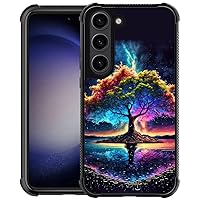 ZHEGAILIAN Case Compatible with Samsung Galaxy S23 Case,Beautiful Life Tree Case for Galaxy S23 Women Girls,Shockproof Dropproof Case for Samsung S23 Case 6.1 in Beautiful Life Tree