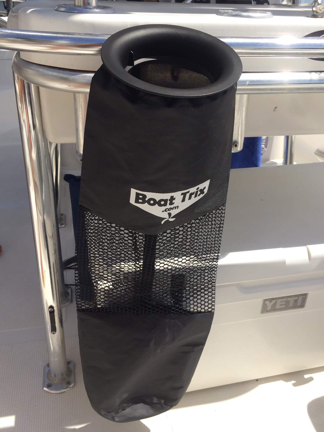 Boat Trash Bag - Medium Hoop Mesh Trash Bag For Your Boat