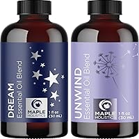 Relaxing Essential Oils for Sleep Time - Unwind and Dream Sleep Essential Oil Blends for Diffusers with Pure Essential Oils Including Lavender Roman Chamomile and Ylang Ylang