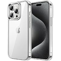 JETech Case for iPhone 15 Pro 6.1-Inch, Non-Yellowing Shockproof Phone Bumper Cover, Anti-Scratch Clear Back (Clear)