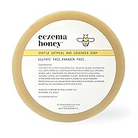 Gentle Oatmeal and Lavender Soap - Natural Eczema Body Wash - Daily Gentle Soap for Dry, Itchy, Sensitive, & Irritable Skin (3.3 Oz)