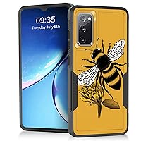 for Galaxy S20 FE 5G 2022 Case,Heavy Duty Dual Layer Hybrid Hard PC Soft Rubber Shockproof Protective Rugged Bumper Case for Samsung Galaxy S20 FE 5G 6.5inch,Honey Bee