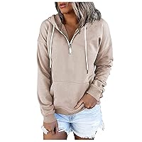 Women Long Sleeve Tshirt With Pocket Workout Tops Pullover Women's Clothes Sweatshirts For Women Loose Fit Hoodies