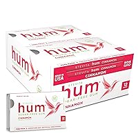 Stevita Hum, Cinnamon - Sugar-Free Gum - 12 Pieces, Pack of 12 - Supports Oral Health -, Non-GMO, Vegetarian, Keto, Gluten Free - 72 Total Servings