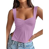 Trendy Queen Womens Crop Tank Tops Cute Backless Tops Going Out Outfits Y2k Summer Trendy Clothes Basics Clothing