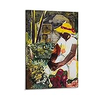 Romare Bearden Poster Collage Painter Abstract Painting Art Poster Canvas Poster Bedroom Decor Office Room Decor Gift Frame-style 12x18inch(30x45cm)