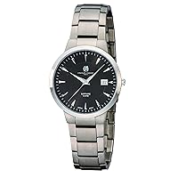 Charles-Hubert 3987-B Titanium Black Dial Ultra Slim Watch