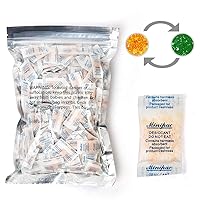 LotFancy Silica Gel Packets 155g, Mini Desiccant, Food Grade, Dehumidifiers Disposable Moisture Absorber, for Home Drawer Windows Wardrobe Clothes Storage Camera Bag Shoes