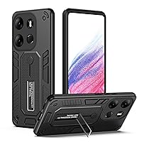 Phone Case Case for Tecno Spark Go 2023/Pop 7 Pro/ Pop 7/SMART 7/X6515 Case Heavy Duty Shock Absorption Full Body Protective Case TPU Rubber and Hard PC Phone Case Cover with Retractable hand strap Ca