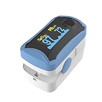 Fingertip Pulse Oximeter Upgraded OLED Screen included Carrying Case (no shock cover)